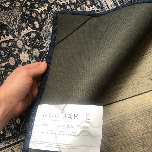 Ruggable 2’x3’ Leelu Navy Blue Rug - Picture 4 of 4